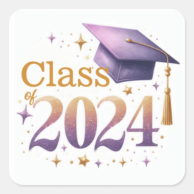 Class of 2024 Graduation Cap Envelope Seal (Front)