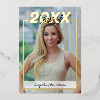 Class of 2024 Graduation Elegant Black & Gold