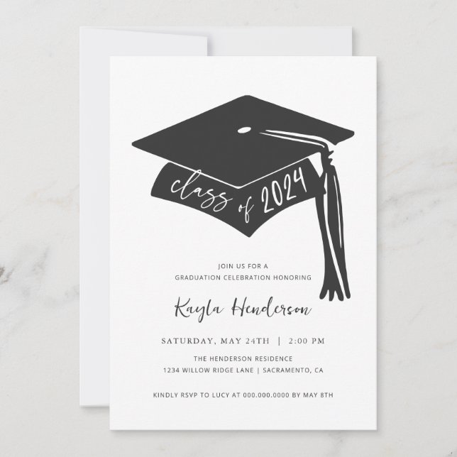 Class of 2024 Graduation Invitation (Front)