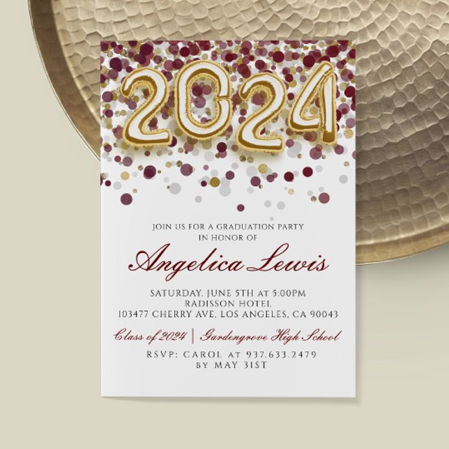 Class of 2024 Graduation Party Invitation (Creator Uploaded)