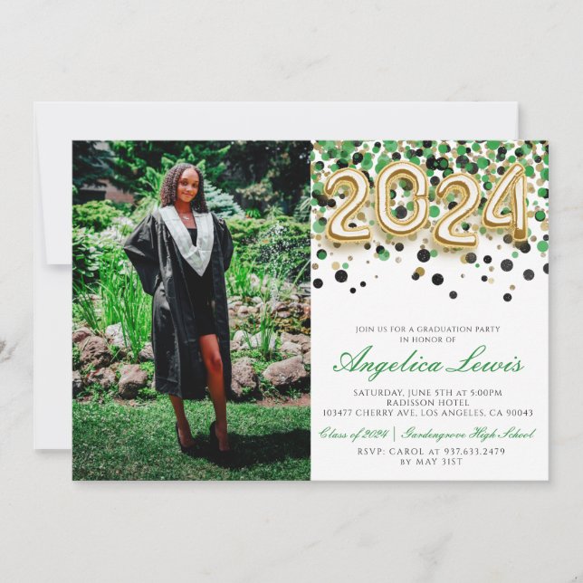 Class of 2024 Graduation Party Invitation (Front)