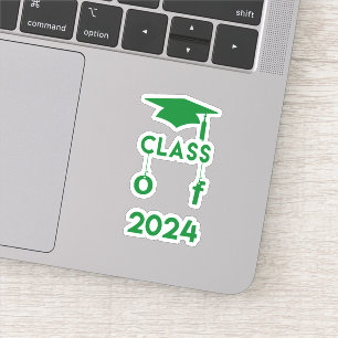 Class of 2024 - Green Graduation Sticker