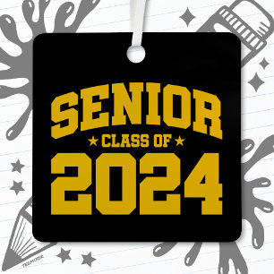 Class of 2024 High School Graduation Senior 2024 Metal Tree Decoration