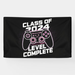 Class Of 2024 Level Complete Senior Graduation Banner
