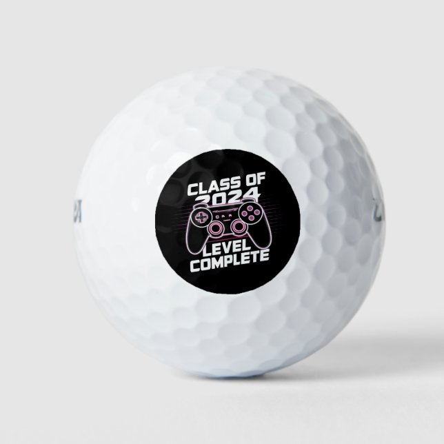 Class Of 2024 Level Complete Senior Graduation Golf Balls (Front)