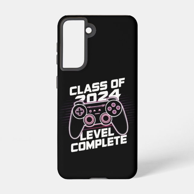 Class Of 2024 Level Complete Senior Graduation Samsung Galaxy S21 Case (Back)