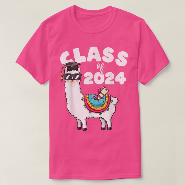 Class Of 2024 Llama First Day Of 10th Grade Tee Gr (Design Front)