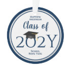 Class of 2024 Modern Navy Blue Graduation Photo