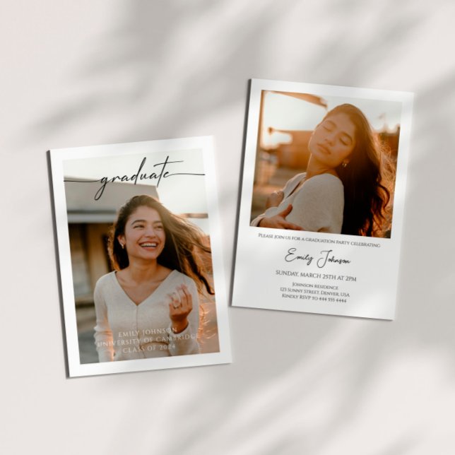 Class Of 2024 Photo Graduation Party Invitation (Creator Uploaded)