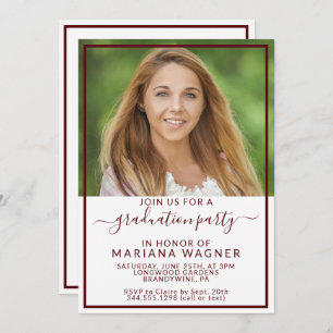 Class of 2024 Photo Graduation Party Invitation