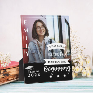 Class Of 2024 Quote Photo Graduation Announcement Plaque