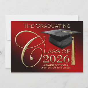 Class of 2024 Red Gold Graduation Announcement