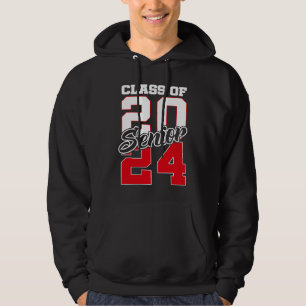 Class of 2024 Senior 24 Grad Graduation for Women Hoodie