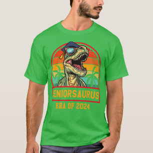 Class of 2024 Senior Gifts Funny Seniorsaurus Seni T-Shirt