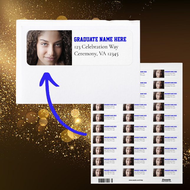 Class of 2024 Senior Graduate Photo Address Label (Creator Uploaded)