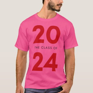 Class Of 2024 Simple Typography 2024 Design for Cl T-Shirt
