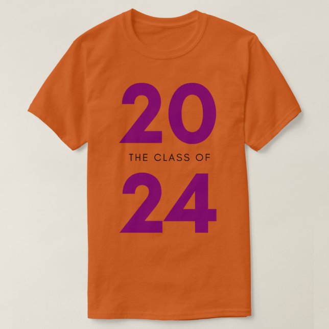 Class Of 2024 Simple Typography 2024 Design for Cl T-Shirt (Design Front)