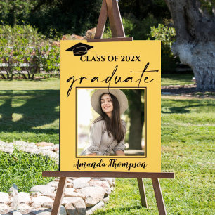 Class Of 2024 Yellow Photo Graduate Announcement