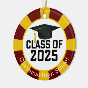Class of 2025 (Add Name) Graduation Ceramic Tree Decoration
