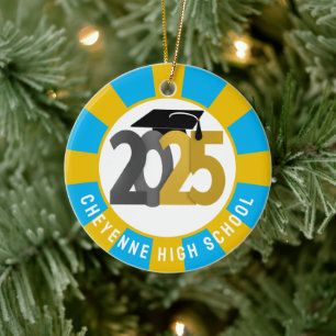Class of 2025 (Add Name) Graduation Ceramic Tree Decoration