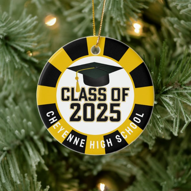 Class of 2025 (Add Name) Graduation Ceramic Tree Decoration (Tree)