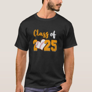 Class of 2025 Baseball Senior 25 Graduate Grad Pla T-Shirt