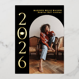 Class of 2025 Black Arch Frame Graduation