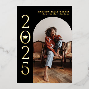 Class of 2025 Black Arch Frame Graduation