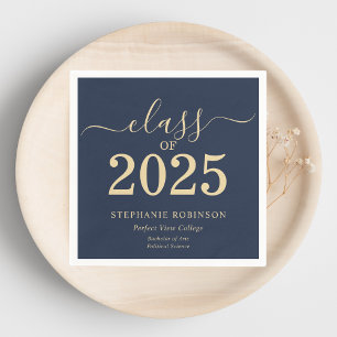 Class of 2025 Blue Gold College Graduation  Napkin