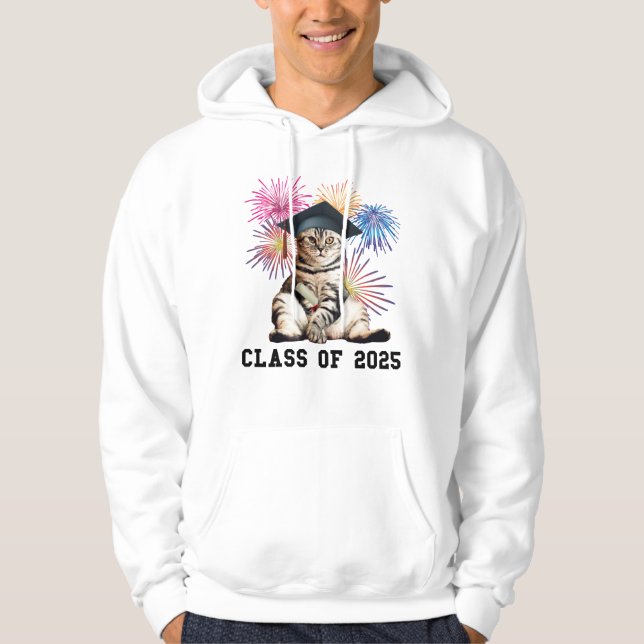 Class of 2025 Cat Lover Hoodie (Front)