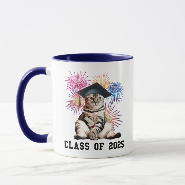Class of 2025 Cat Lover Mug (Left)