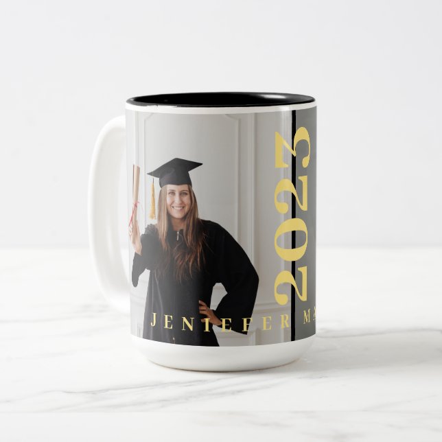 class of 2025, class of 2026 graduation  Two-Tone coffee mug (Front Left)
