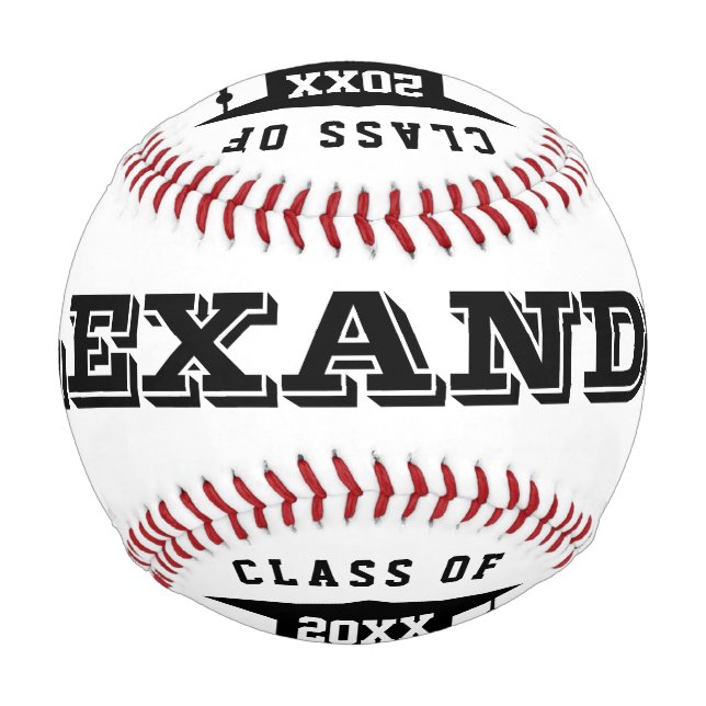Class of 2025 custom High School graduation gift Baseball (Front)