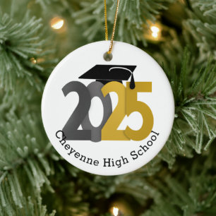 Class of 2025 Custom Photo Graduation Ceramic Tree Decoration