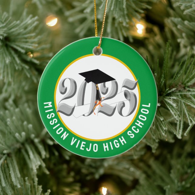 Class of 2025 Custom Photo Graduation Ceramic Tree Decoration (Tree)