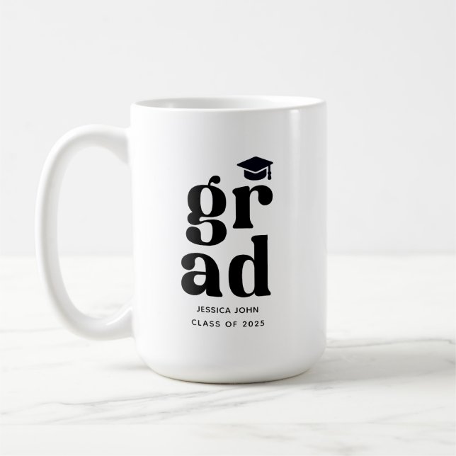 class of 2025 grad Graduation Ceremony party  Coffee Mug (Left)