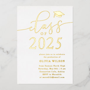 Class of 2025 Grad Party White Gold