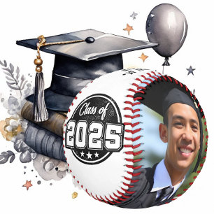Class of 2025 Graduate Custom Photo Baseball