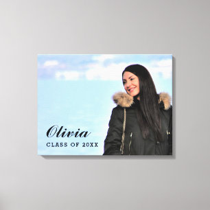 Class of 2025 Graduate Custom Photo Graduation Canvas Print