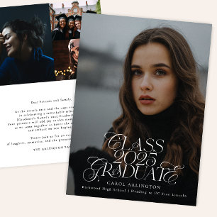 CLASS OF 2025 GRADUATE high school graduation Announcement