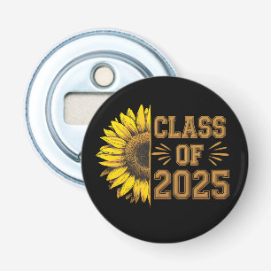 Class Of 2025 Graduate Sunflower Graduation Bottle Opener