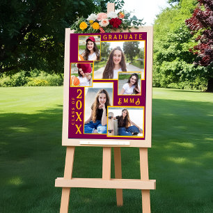Class of 2025 Graduation Announcement Multi Photo Poster