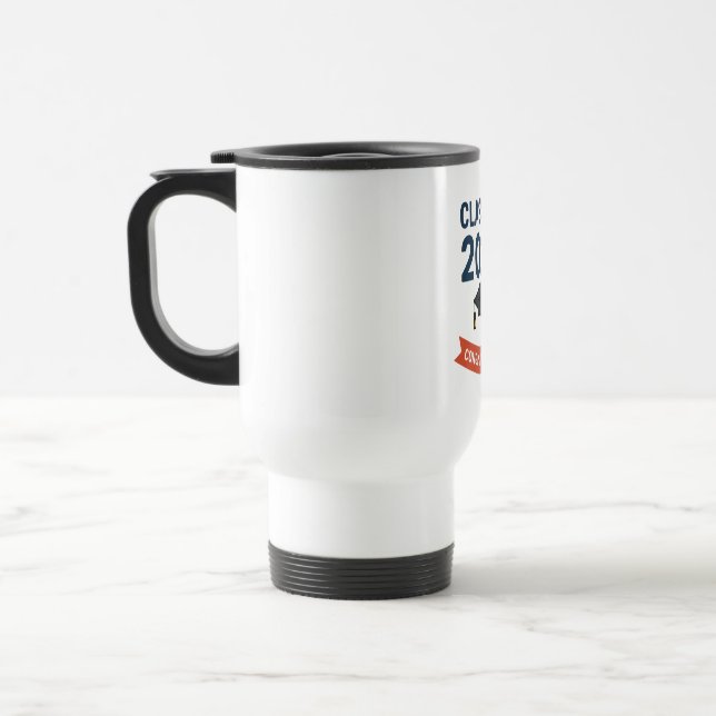 Class of 2025 Graduation Congratulations Gift  Travel Mug (Left)