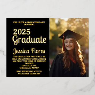 CLASS OF 2025 GRADUATION FOIL INVITE
