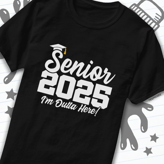 Class of 2025 Graduation High School Senior 2025 T-Shirt (Creator Uploaded)