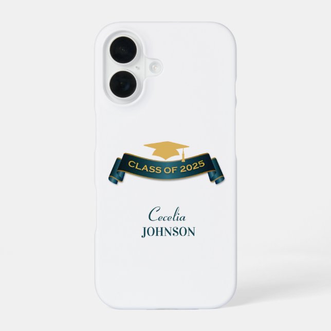 Class of 2025 Graduation iPhone 16 Case (Back)