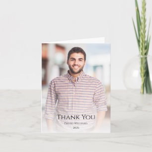 Class of 2025 Graduation Modern Photo Thank You Card