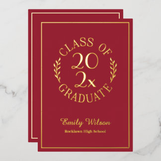 Class Of 2025 Graduation Party Maroon and Gold