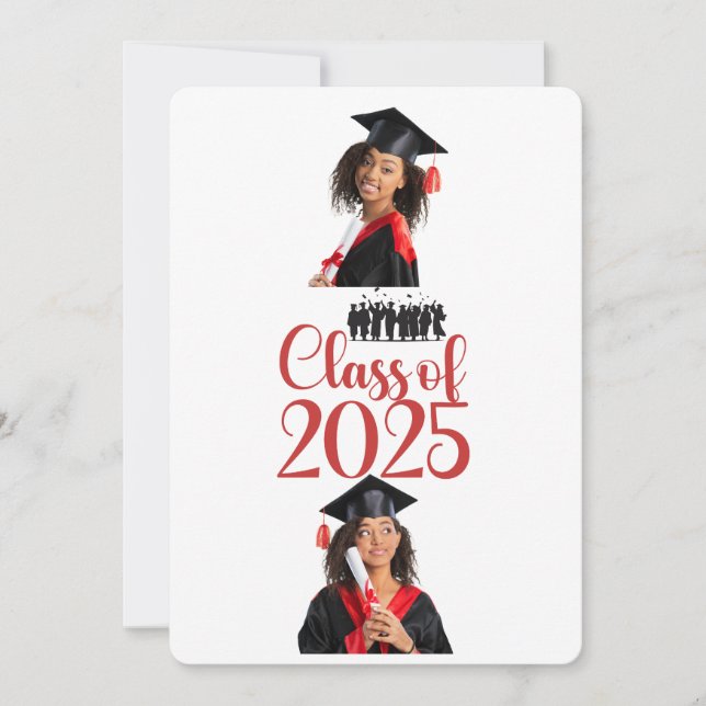 Class of 2025 Graduation Personalised Invitation (Front)