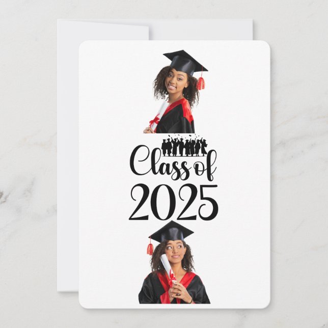 Class of 2025 Graduation Personalised Invitation (Front)